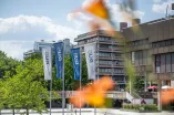 Blick Richtung Bibliothek und M-Reihe