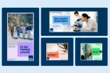 Plakate als Beispiel des RUB-Designs in Anwendung