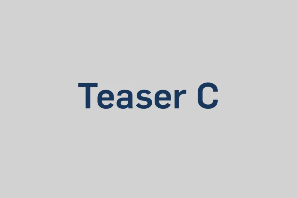 Beispielbild Teaser C