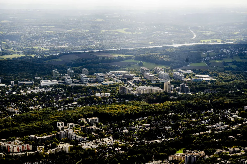 Luftaufnahme nördlich der RUB Richtung Süden